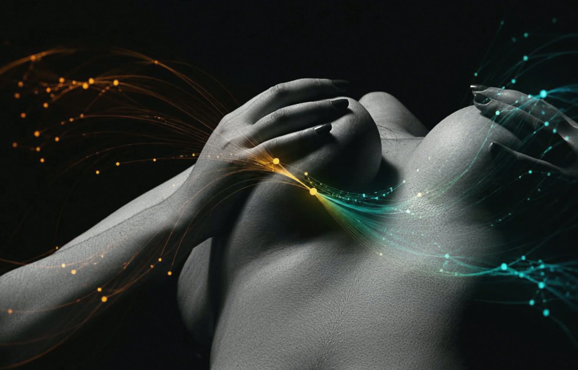 Abstract visualization of connected research data
